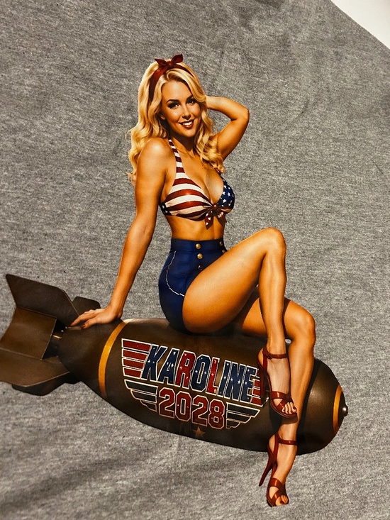 Other - Karoline Leavitt patriotic pinup girl shirt
